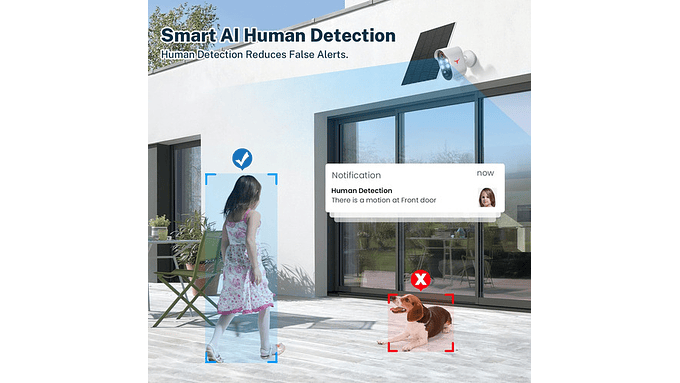 Cámara De Seguridad Inalámbrica 1080p Con Panel Solar 3