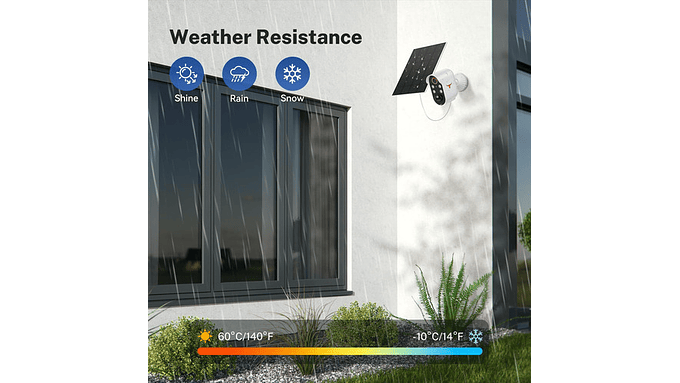 Cámara De Seguridad Inalámbrica 1080p Con Panel Solar 5