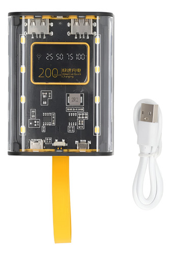 Power Bank 20000mah Portátil Tipo-c Cargador Rápido
