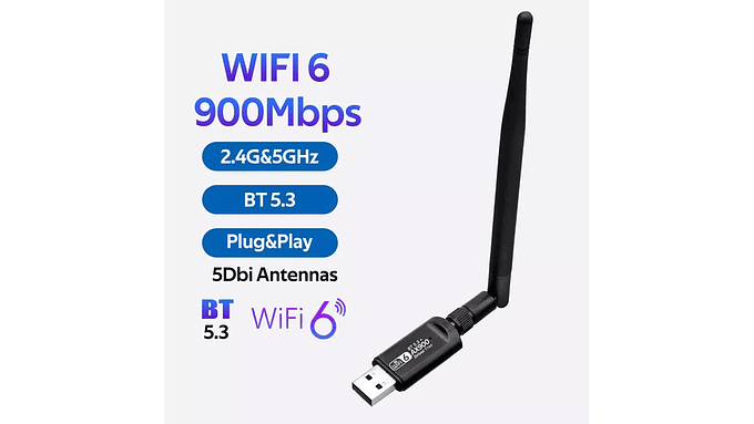 Adaptador Wifi 6 Ax900 Usb  802.11ax Bt5.3 2