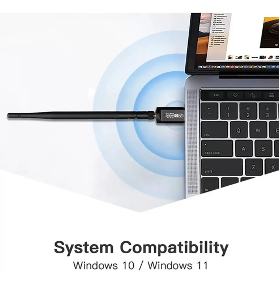 Adaptador Wifi 6 Ax900 Usb  802.11ax Bt5.3 5