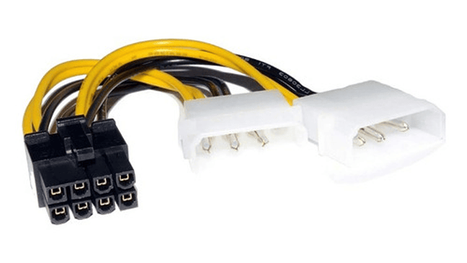 Cable De Alimentación Pci-e 8 A Dual 4 Pin Marca Genérica 1
