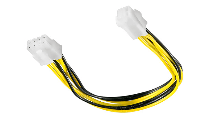 Cable Poder De 4 Pines Macho A A 8 Pines Hembra Cpu 14cm 2