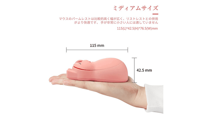 Mouse Inalámbrico  Sleepy Cat , Compacto Y Silencioso 3