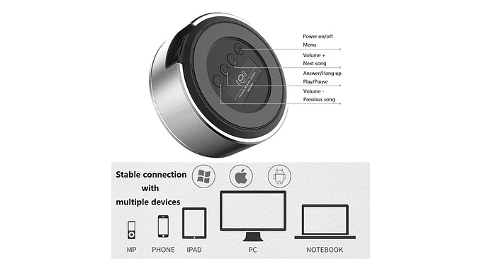 Parlante Portatil Bluetooth Alta Fidelidad Hasta 15 Horas 3