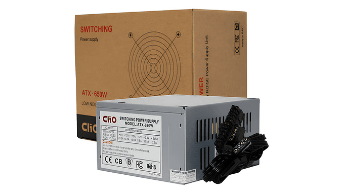 Fuente De Poder Clio 650w Atx No Modular 1