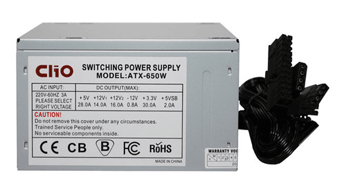 Fuente De Poder Clio 650w Atx No Modular 2