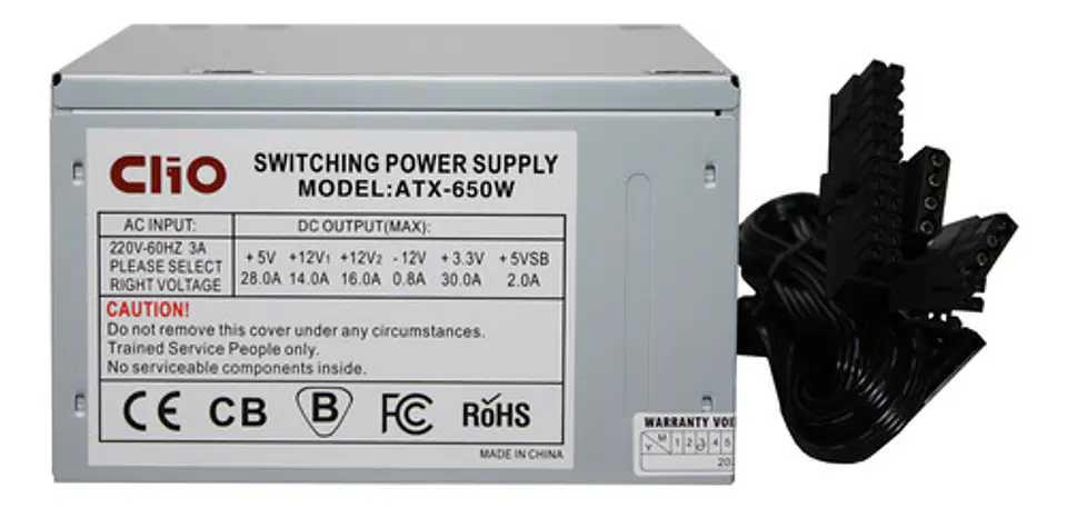 Fuente De Poder Clio 650w Atx No Modular 2