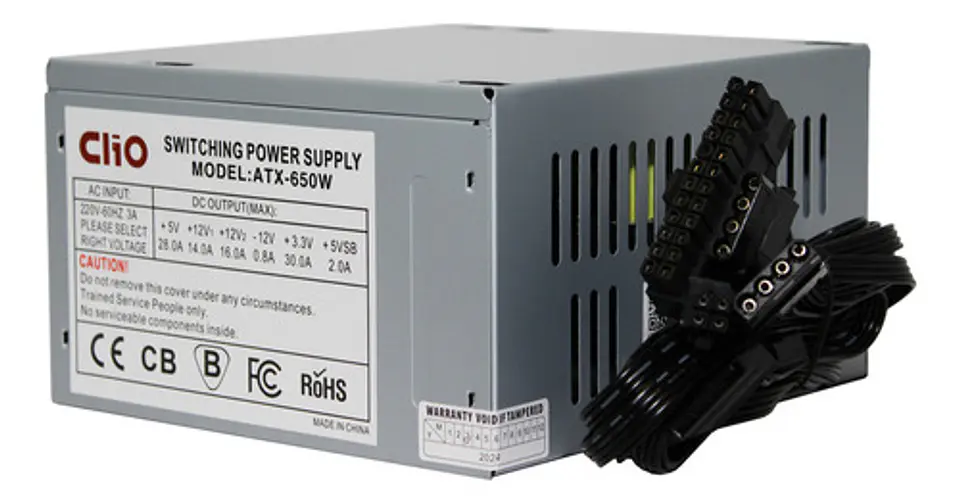 Fuente De Poder Clio 650w Atx No Modular 3