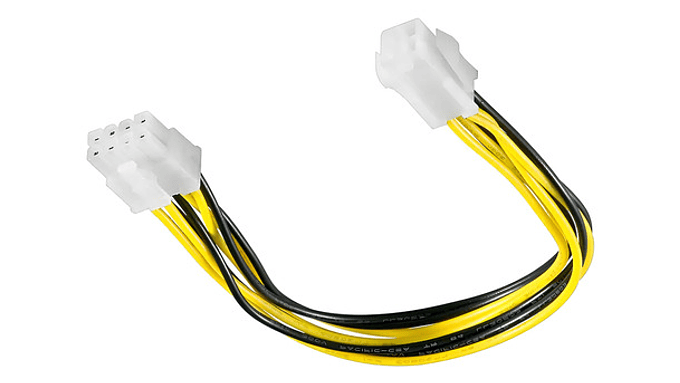 Cable Poder De 4 Pines Macho A A 8 Pines Hembra Cpu 24cm 2