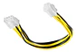 Cable Poder De 4 Pines Macho A A 8 Pines Hembra Cpu 24cm - Miniatura 2