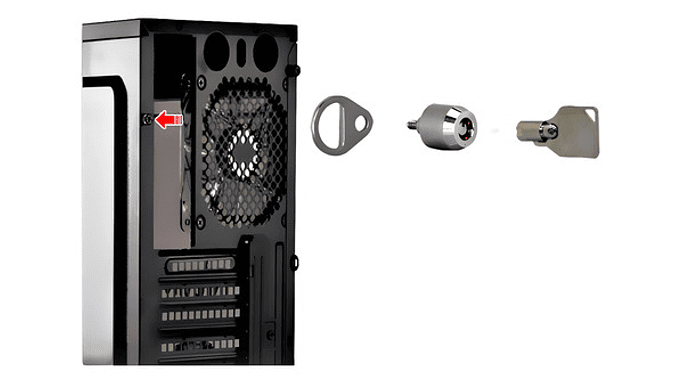 Cerradura De Seguridad Antirrobo Interno Para Pc Torre 2
