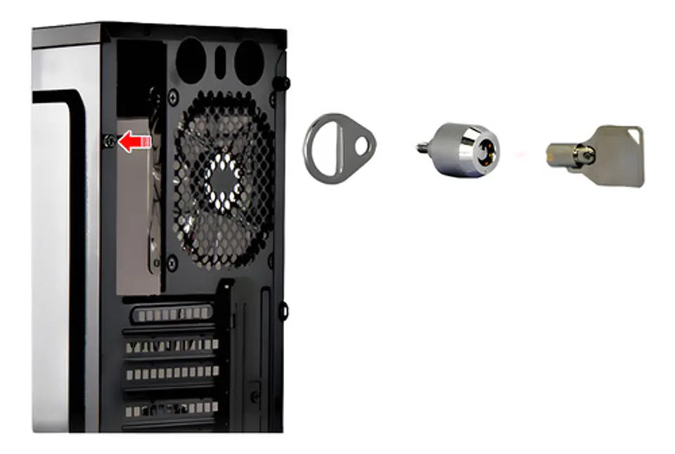 Cerradura De Seguridad Antirrobo Interno Para Pc Torre 2