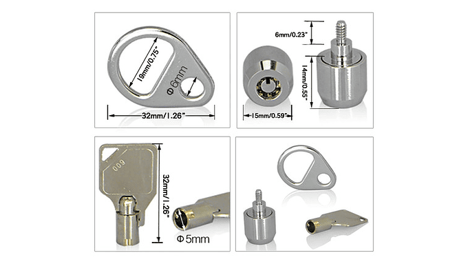 Cerradura De Seguridad Antirrobo Interno Para Pc Torre 4