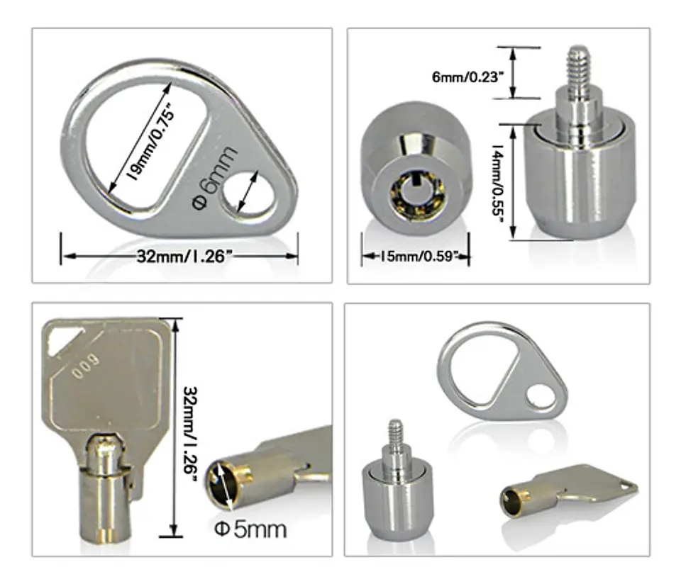 Cerradura De Seguridad Antirrobo Interno Para Pc Torre 4