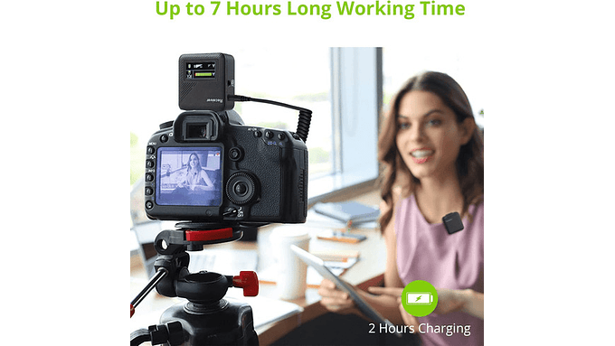 Microfono Inalambrico Audio Profesional Con Reducción Ruido 7