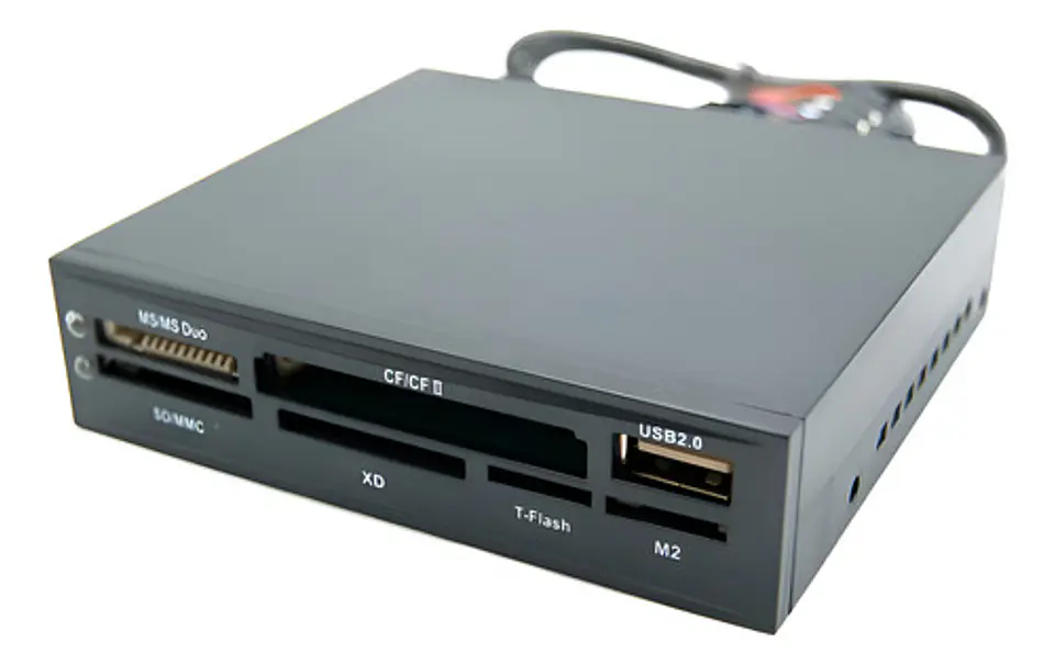Card Reader Interno Usb 2.0 Ms Cf Card Sd Mmc Xd T-flash M2 1