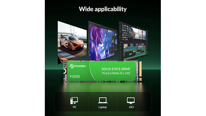 Ssd 512gb Nvme M.2 2280, Pcie Gen3x4, 1800 Mb/s Nand 4