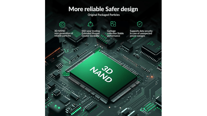 Ssd 512gb Nvme M.2 2280, Pcie Gen3x4, 1800 Mb/s Nand 7