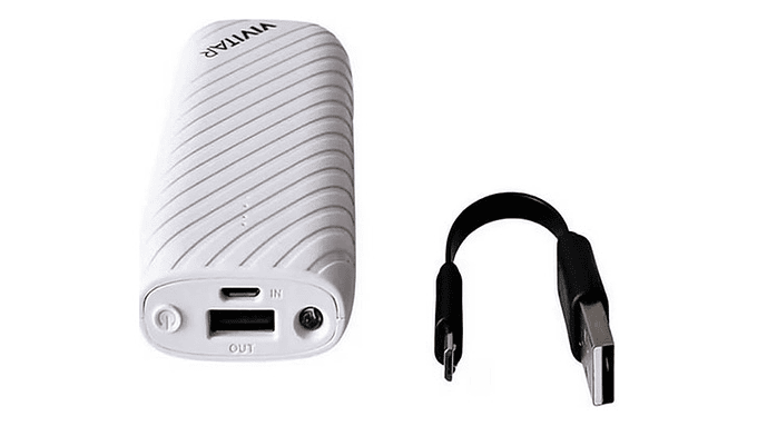 Power Bank Batería Portátil Vivitar 4000 Mah Blanco 2