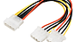 Cable Conector 1 Molex Macho A 2 Molex Hembra 20cm - Miniatura 1