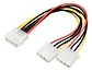 Cable Conector 1 Molex Macho A 2 Molex Hembra 20cm - Miniatura 1