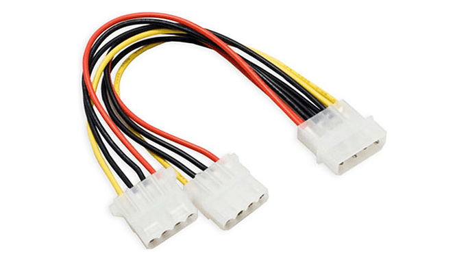 Cable Conector 1 Molex Macho A 2 Molex Hembra 20cm 2