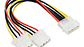 Cable Conector 1 Molex Macho A 2 Molex Hembra 20cm - Miniatura 2