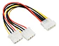 Cable Conector 1 Molex Macho A 2 Molex Hembra 20cm - Miniatura 3