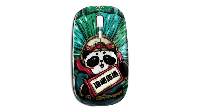 Mouse Inalámbrico Otaku Cheesy Munch Recargable Y Silencioso 6