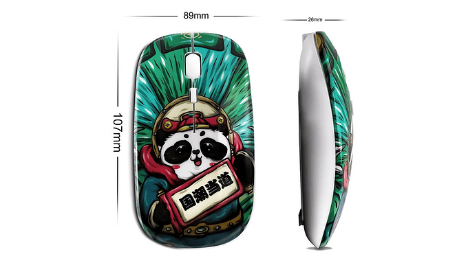 Mouse Inalámbrico Otaku Cheesy Munch Recargable Y Silencioso 7