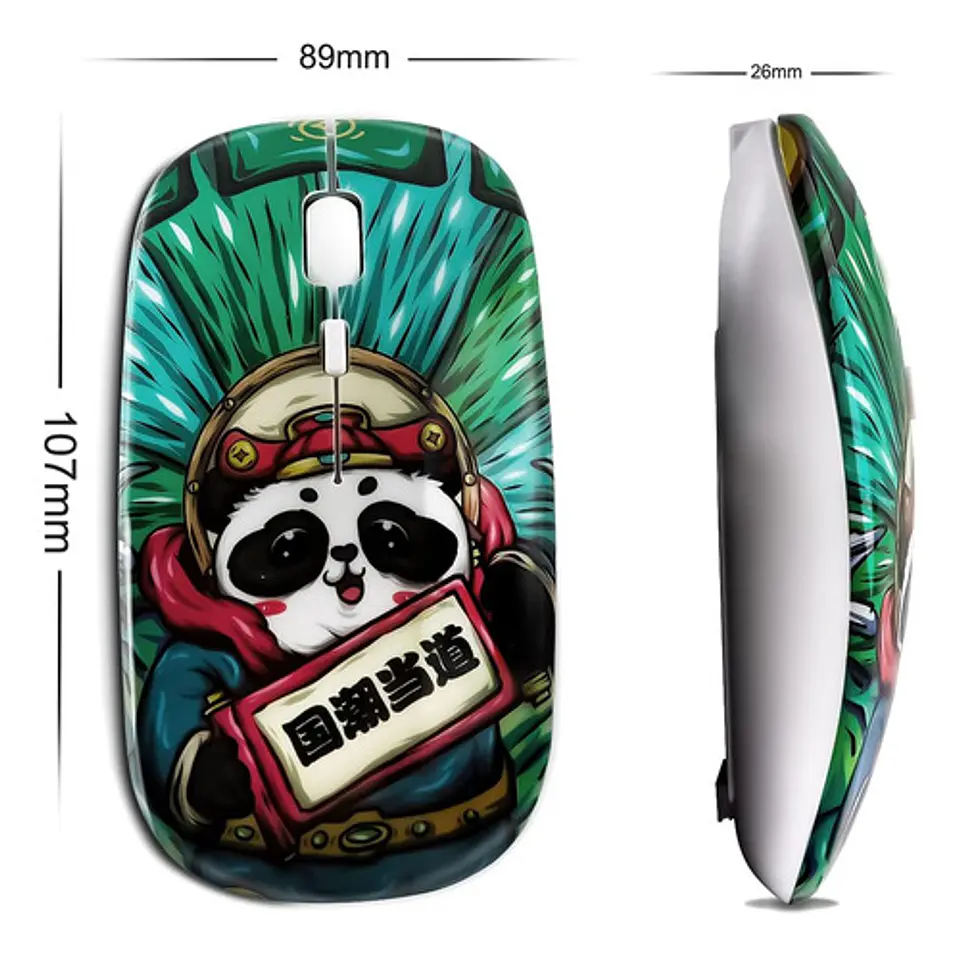 Mouse Inalámbrico Otaku Cheesy Munch Recargable Y Silencioso 7