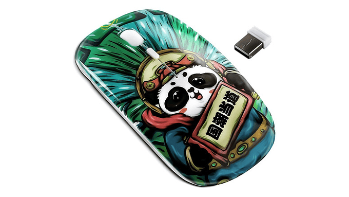 Mouse Inalámbrico Otaku Cheesy Munch Recargable Y Silencioso 8