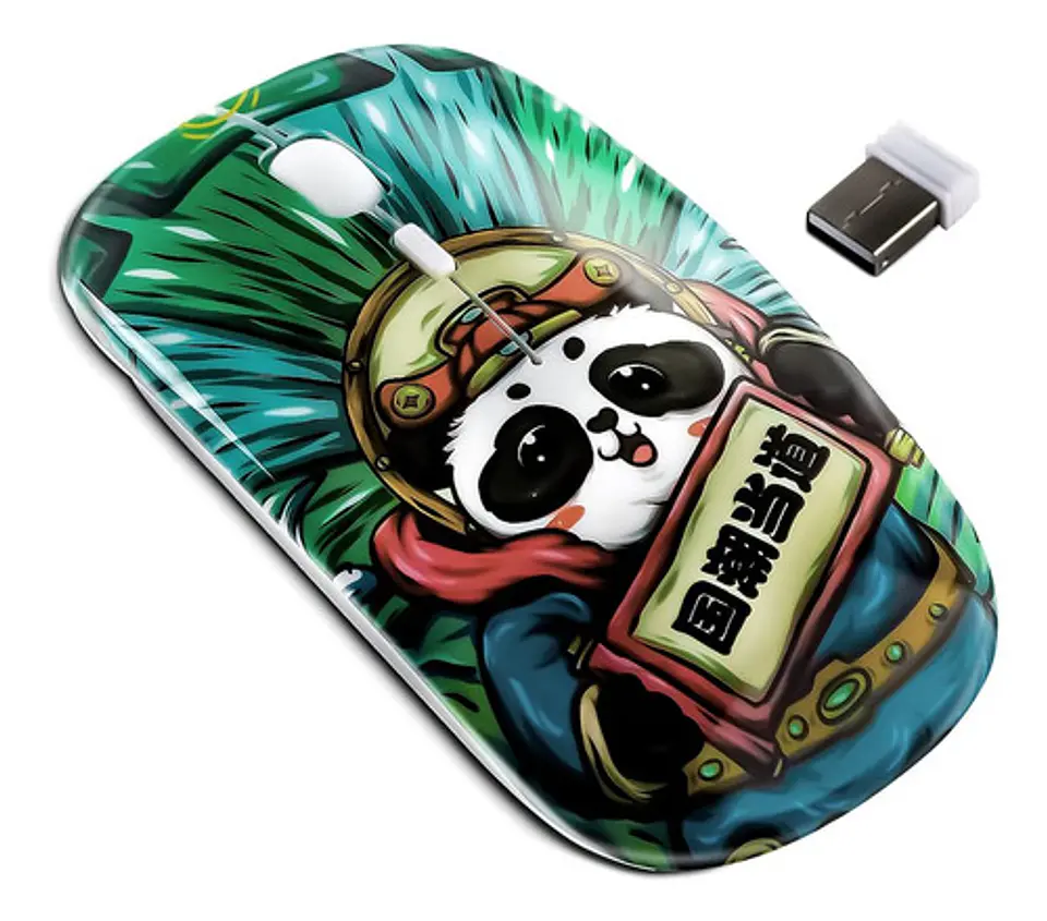 Mouse Inalámbrico Otaku Cheesy Munch Recargable Y Silencioso 8