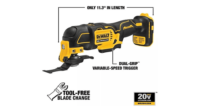 Dewalt Atomic Oscilante Multiherramienta Dcs354b 2