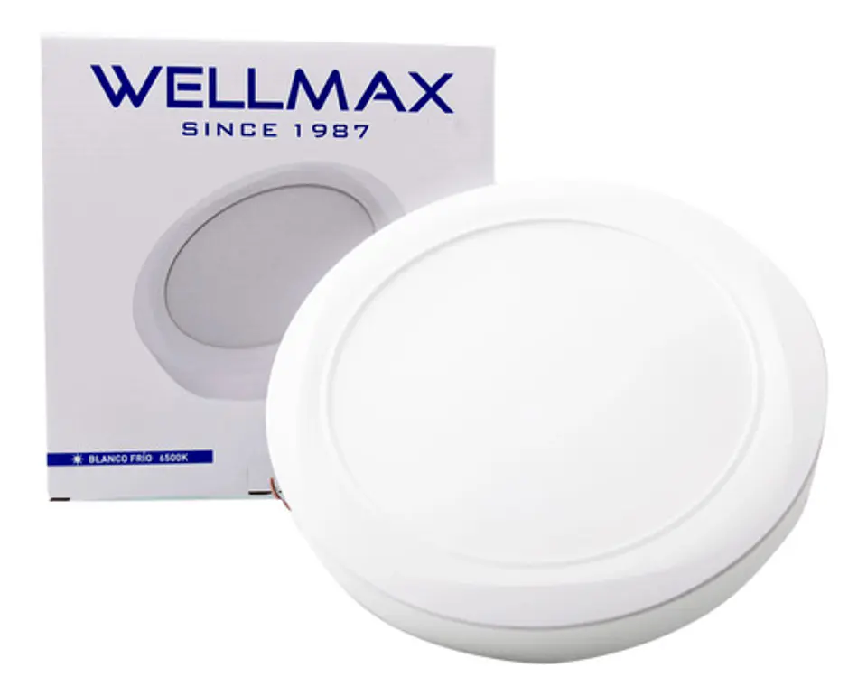 Foco Panel Led Plafon Sobrepuesto 18w Blanca Fria Wellmax 3