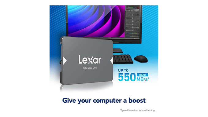 Disco Ssd 512gb Lexar® Ns100 2.5  Sata Iii, (6gb/s) 7