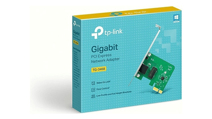 Tarjeta De Red Tp-link Adaptador De Red Tg-3468 Ethernet Pcie 1000mb/s 3