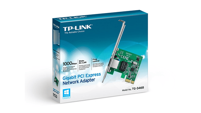 Tarjeta De Red Tp-link Adaptador De Red Tg-3468 Ethernet Pcie 1000mb/s 5