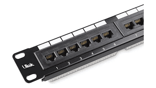 Patch Panel 24 Puertos Rj45 Cat 5e Ulink