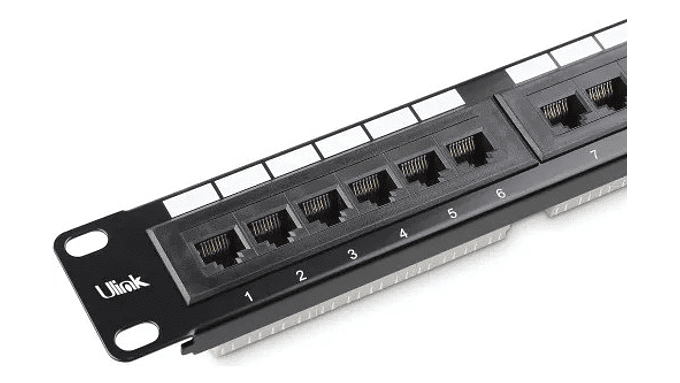 Patch Panel 24 Puertos Rj45 Cat 5e Ulink 1