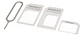 Adaptador Nano Sim A Micro Sim Y Sim Normal - Miniatura 1