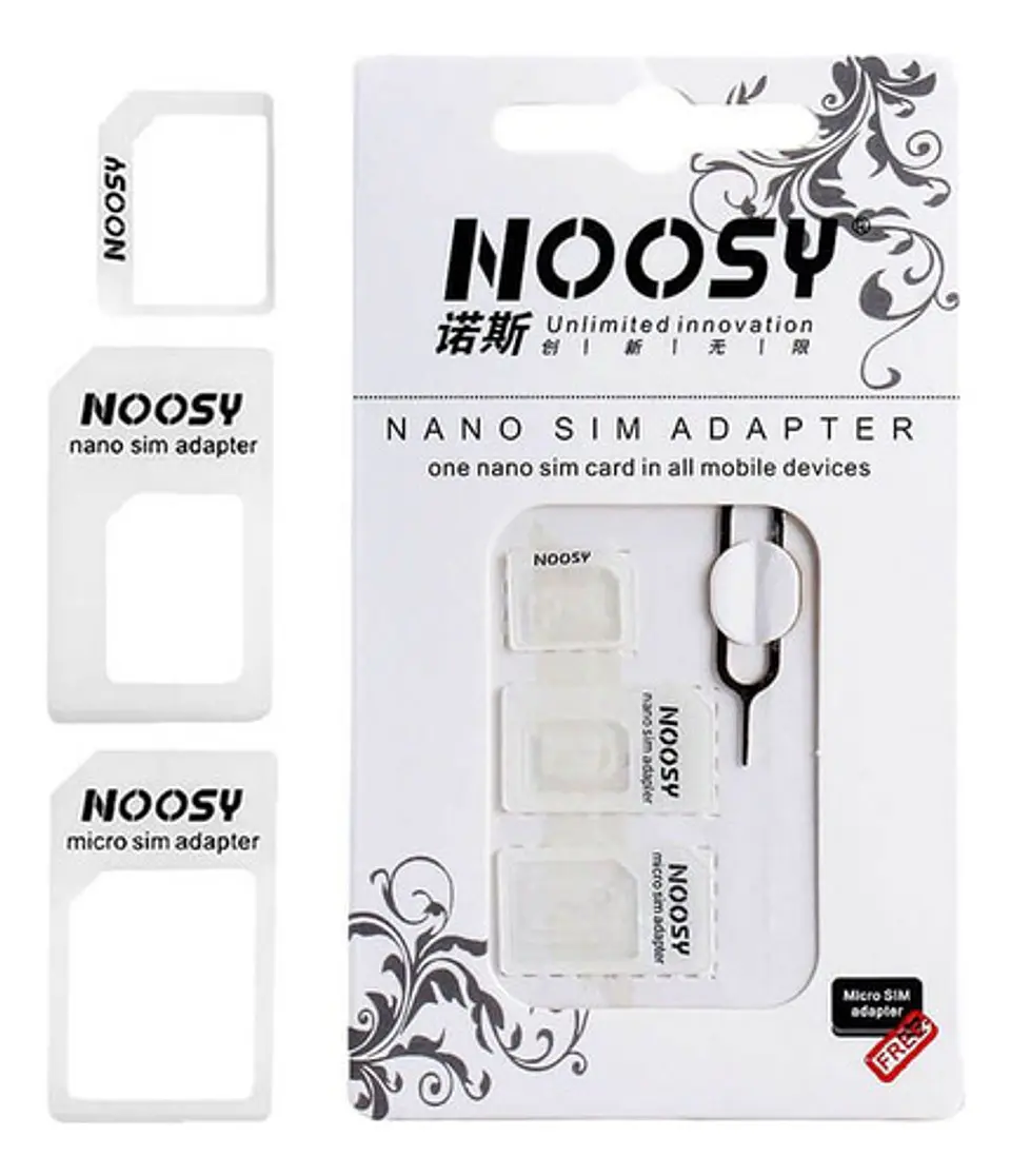 Adaptador Nano Sim A Micro Sim Y Sim Normal 2