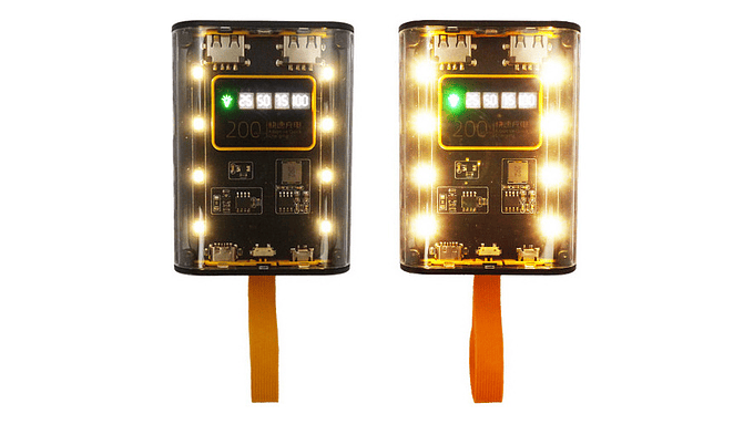 Power Bank 20.000 Mah Indicador De Carga 2 Usb 1 Tipo C 3