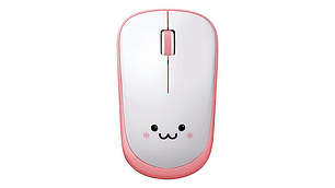 Mouse Inalámbrico Kawaii Smile, Compacto Y De Larga Duración