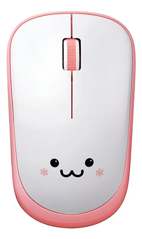 Mouse Inalámbrico Kawaii Smile, Compacto Y De Larga Duración