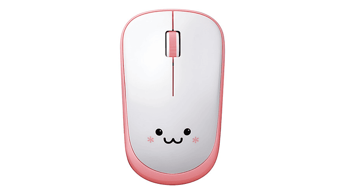 Mouse Inalámbrico Kawaii Smile, Compacto Y De Larga Duración 1