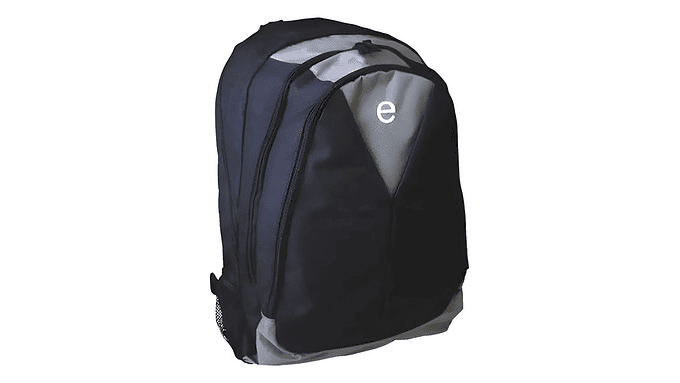 Mochila Basica Notebook Back Pack 15,4 Negro Gris 2