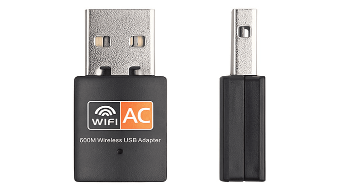 Adaptador Wifi Usb 5g Tarjeta Red Pc Ac 600 Doble Banda 2