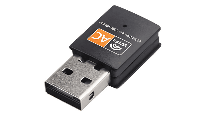 Adaptador Wifi Usb 5g Tarjeta Red Pc Ac 600 Doble Banda 3